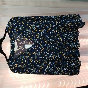 (DONATED) Loft faux wrap peplum top